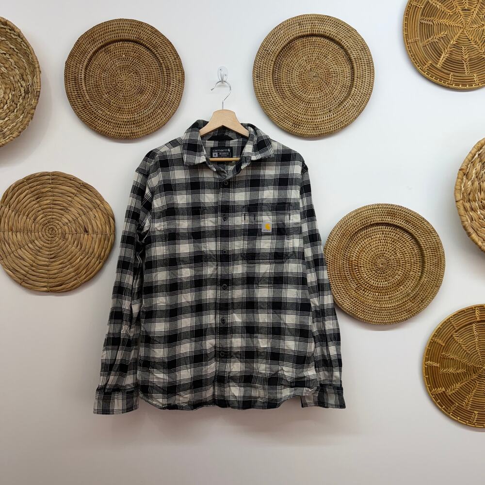 Carhartt Relaxed Fit Flannel Shirt Mens Medium